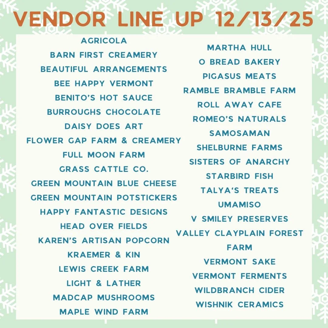 We&rsquo;ve got a bustling weekend ahead, filled with all the vendors you know and love, plus some fresh additions! Whether you&rsquo;re hunting for the perfect Christmas present or stocking up on holiday groceries, the market is brimming with season