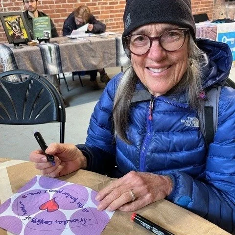 A note from Joanne of @happyfantasticdesigns 

Thank you to all who stopped by the community art table to make a leaf at the March 14 market.  The leaf project was designed to raise awareness about Fair Housing Month and housing discrimination in Ver