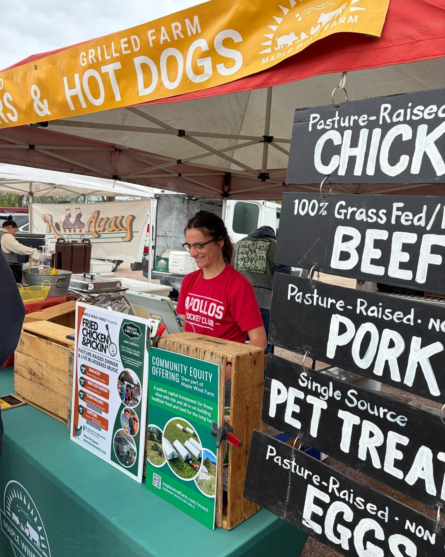 We have so many amazing farms bringing meat and eggs to the market each week! Today meet one of them... @maplewindfarm 

🐔 We are a diversified pasture based livestock farm in Richmond raising grass fed beef, pasture raised pork, poultry (chickens a