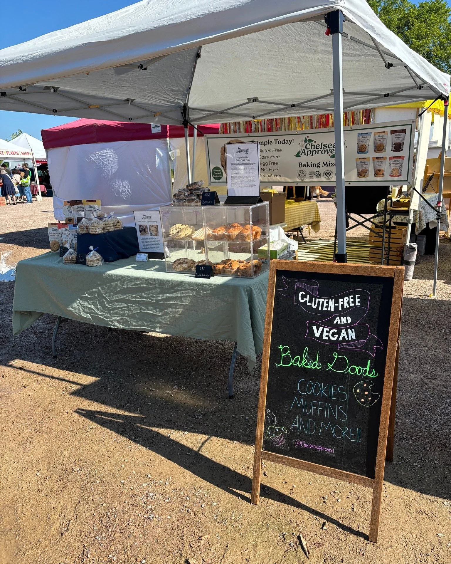Are you gluten free, vegan, or a baked good lover? Please meet @chelseaapproved! They'll be at the market this Saturday from 9-2 at 345 Pine St.

Inspired by Chelsea's food journey over a decade ago, Chelsea Approved creates delicious gluten free and