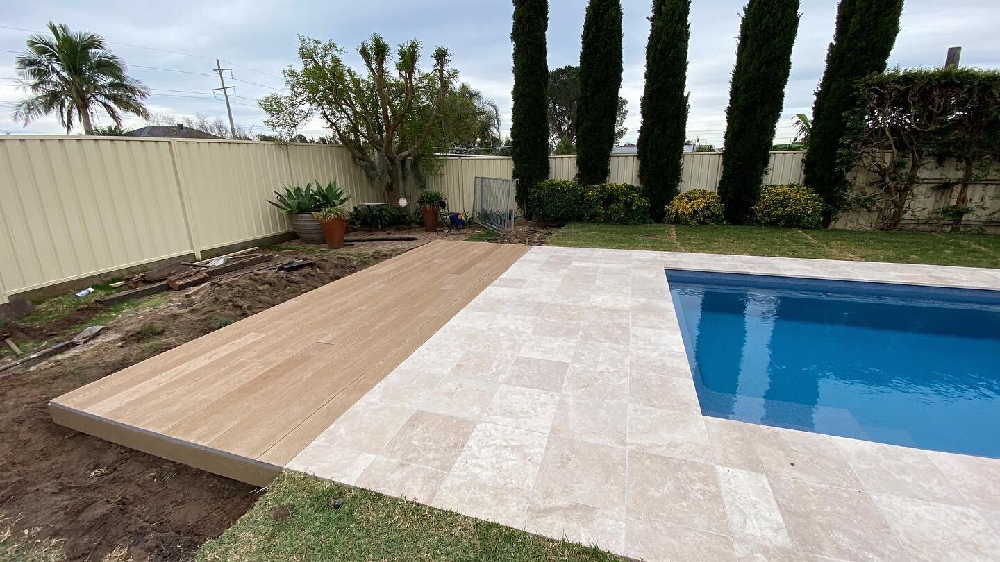 A nice little @millboardaustralia deck to finish off this pool ready for landscaping and fencing!