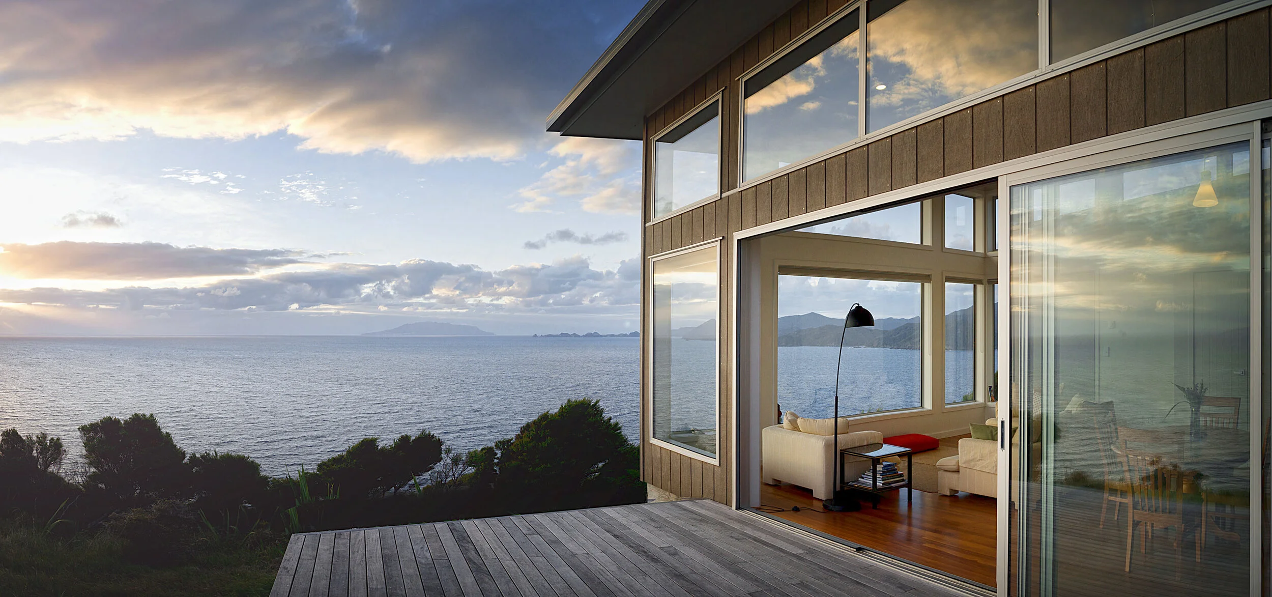 Stunning ocean views over the Hauraki Gulf