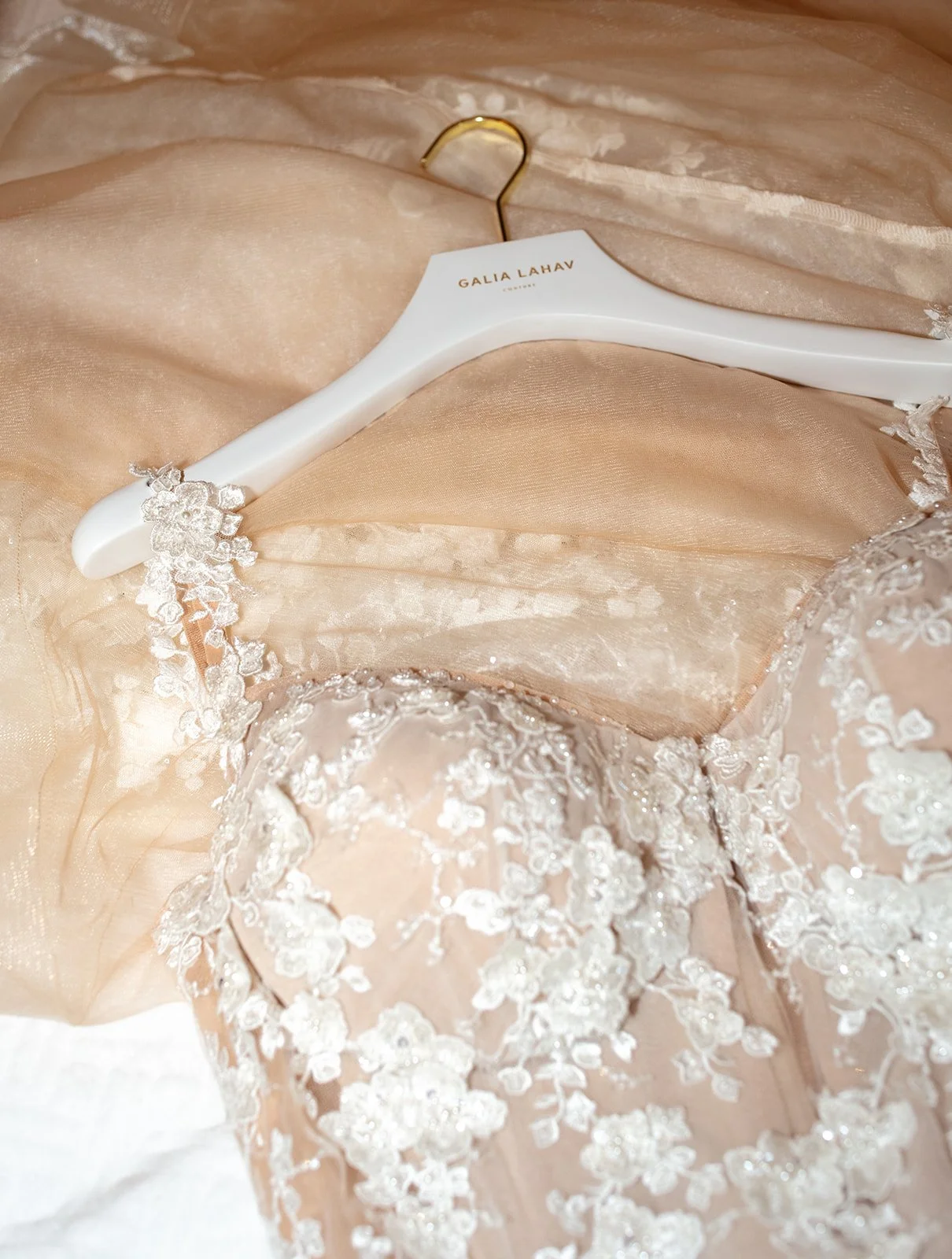 Wedding dress detail shot at CaliPaso Winery in Paso Robles, California