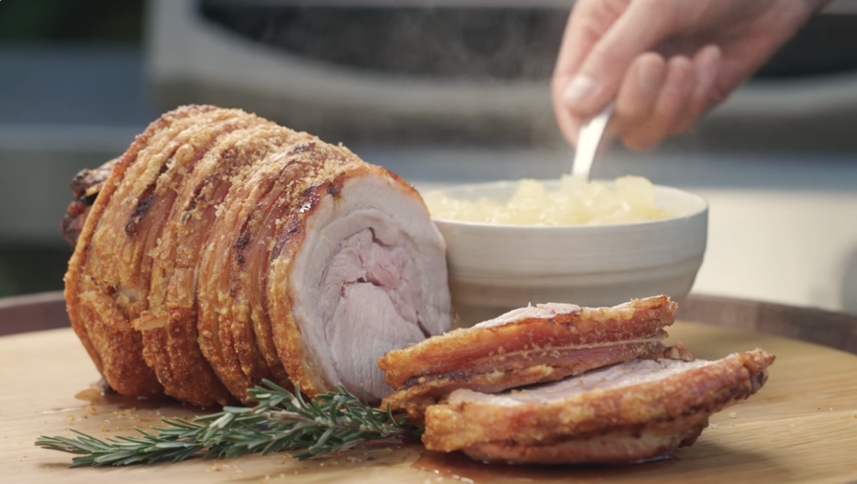 Christmas Roast Pork and Crackling