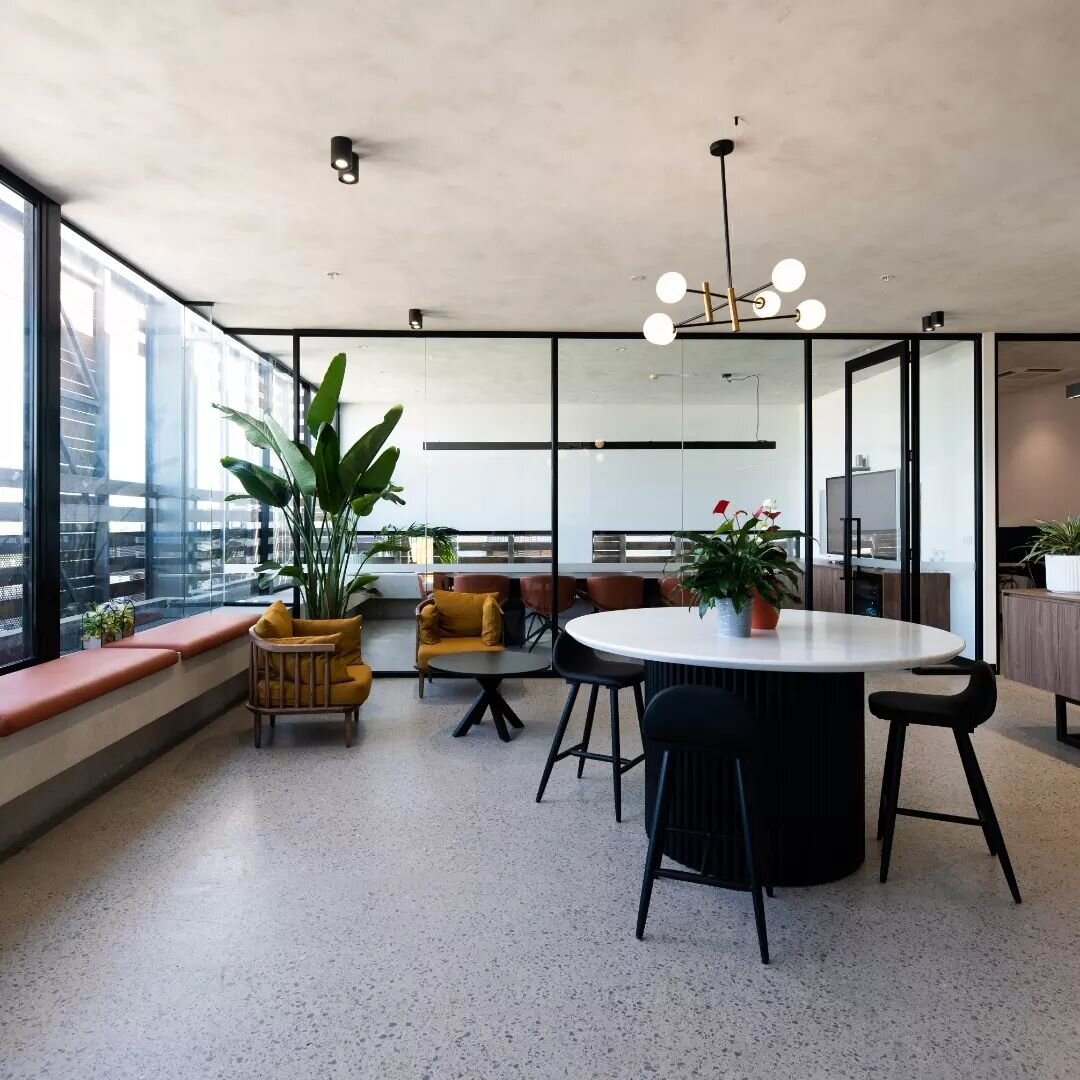 Unveiling our latest office fitout in South Melbourne, showcasing a modern workspace design that offers practical storage solutions and inclusive meeting rooms &ndash; from bench seating to an integrated bar fridge, the new office now allows staff to