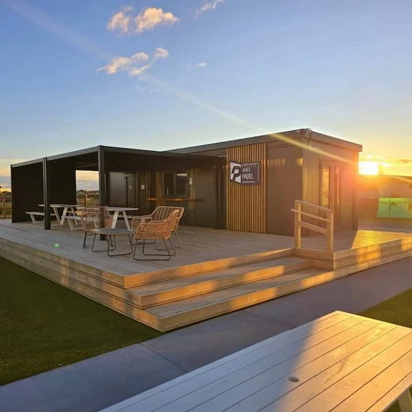 Padel Club new clubhouse deck