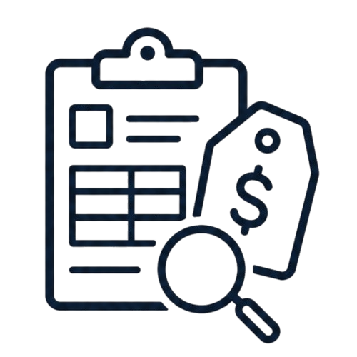 Free Quotes, Fair pricing Icon