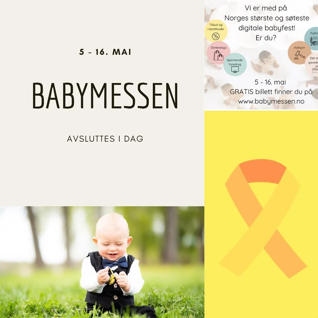Vinnere av det store gavedryss er k&aring;ret, auksjonen til inntekt for @barnekreftforeningen er avsluttet og snart stenger d&oslash;rene til &aring;rets st&oslash;rste og s&oslash;teste digitale babyfest. 

Du kan fortsatt f&aring; 50% rabatt p&ari