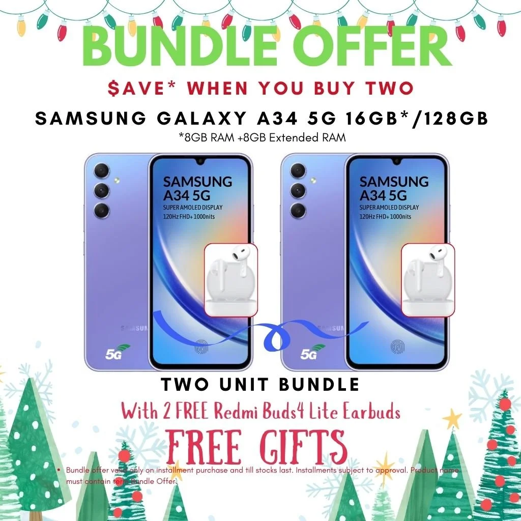 Samsung Galaxy A34 5G 128GB Bundle Offer