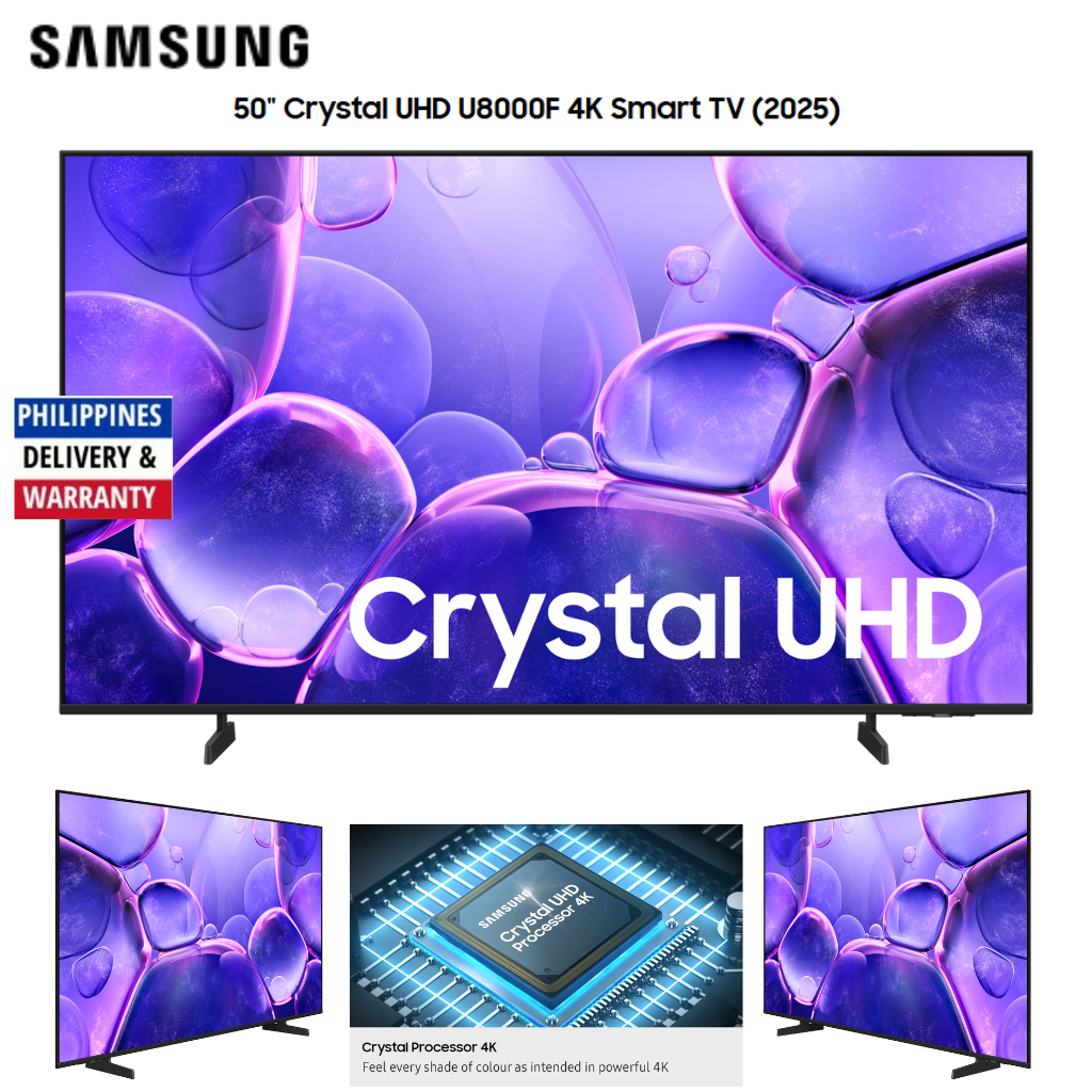 Samsung 50 inch Crystal UHD 4K Smart TV (UA50U8000FGXXP)  - Philippines Warranty and Delivery