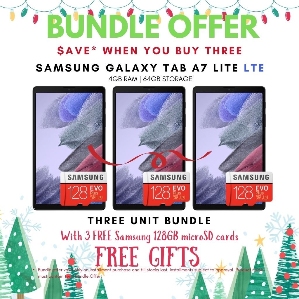 Samsung Galaxy Tab A7 Lite LTE Bundle Offer