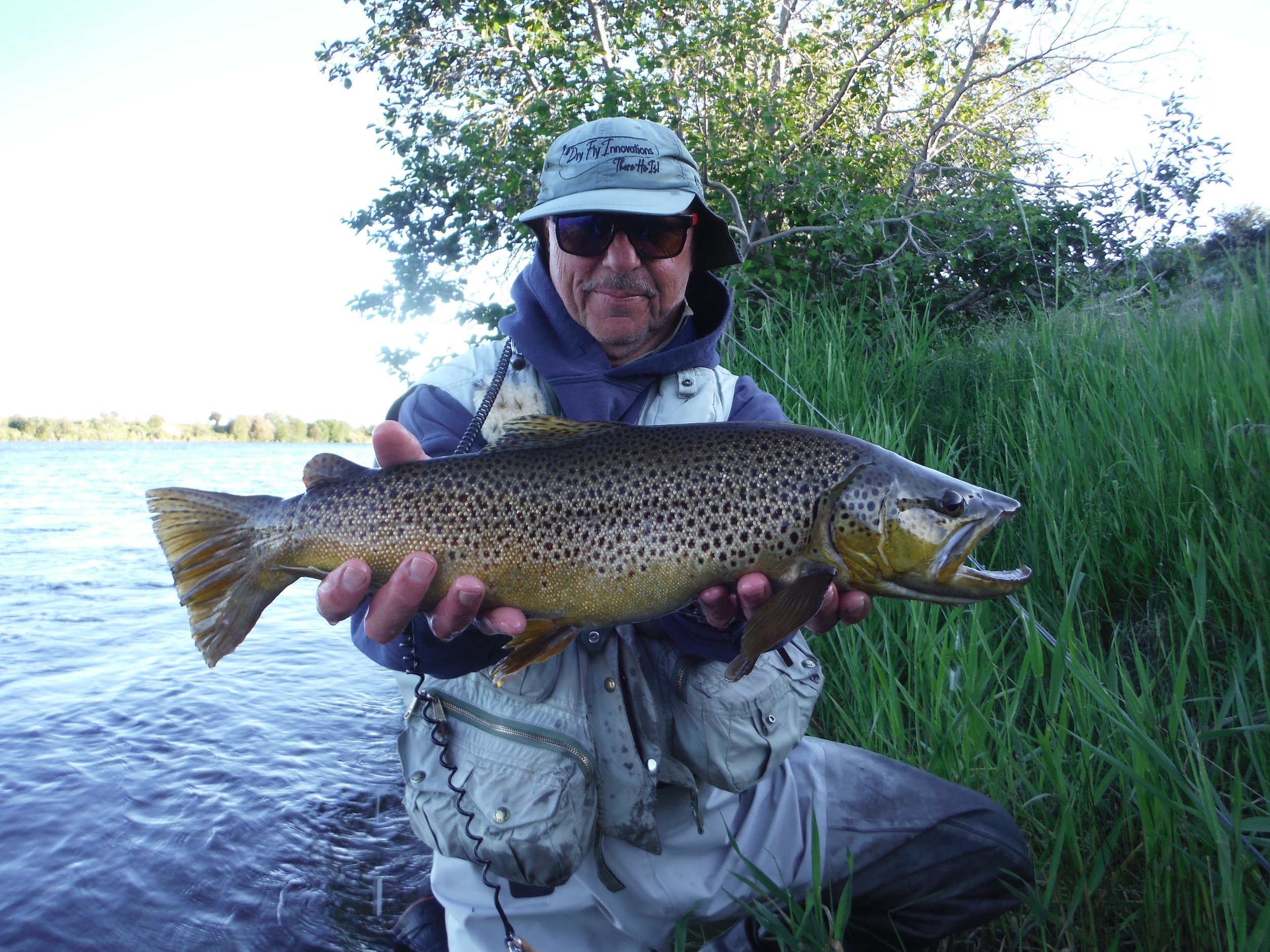 Brown Trout Pattern Patch Hat - Wyoming Fly Fishing Hat – Fly Fish Wyoming