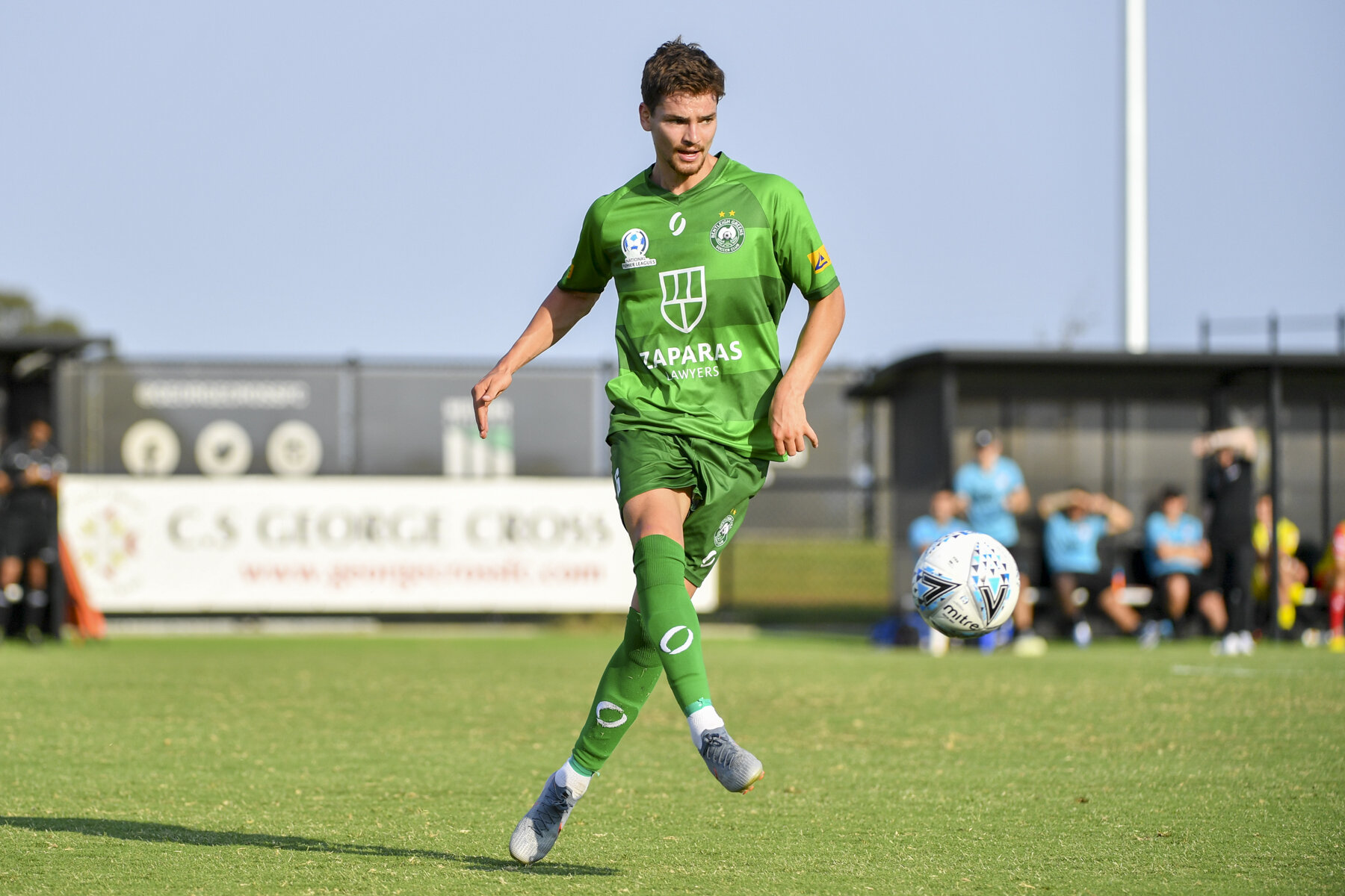  Joshua Wallen of the Bentleigh Greens SC | Community Shield 2020 | Victorian Bushfire Appeal | Bentleigh Greens SC v Hume City FC | February 8, 2020 | © Mark Avellino Photography for Football Victoria. 