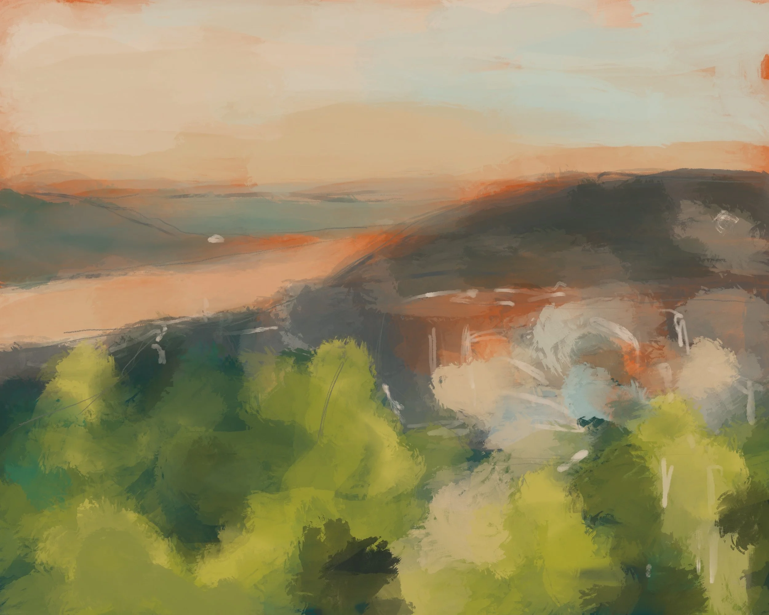 Ohio River at Sunset