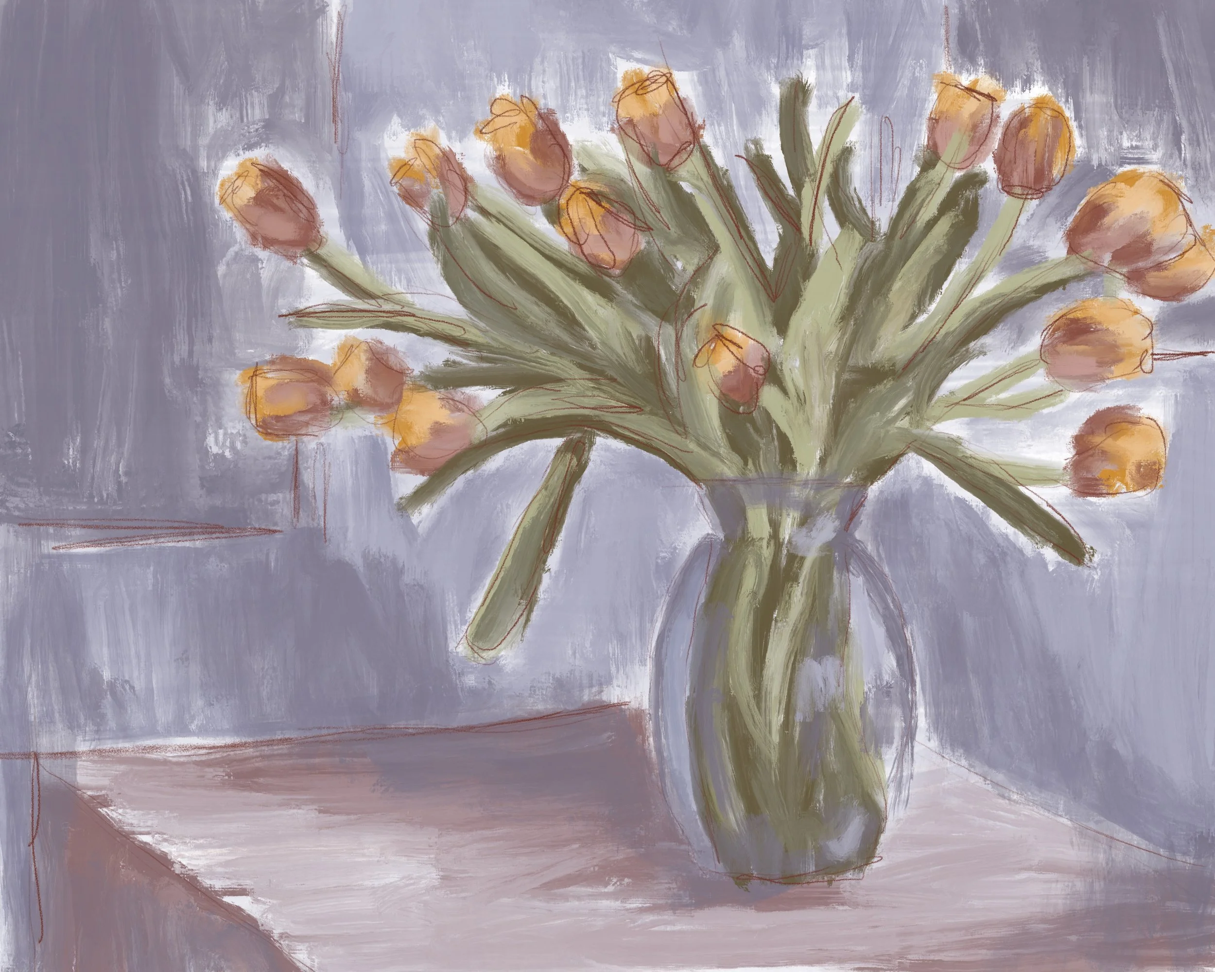 Tulips in Vase