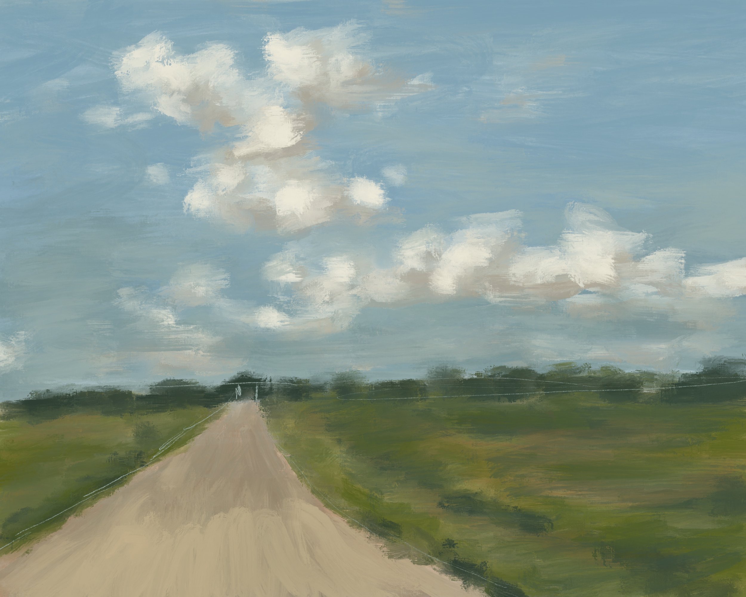 Countryside Road Landscape