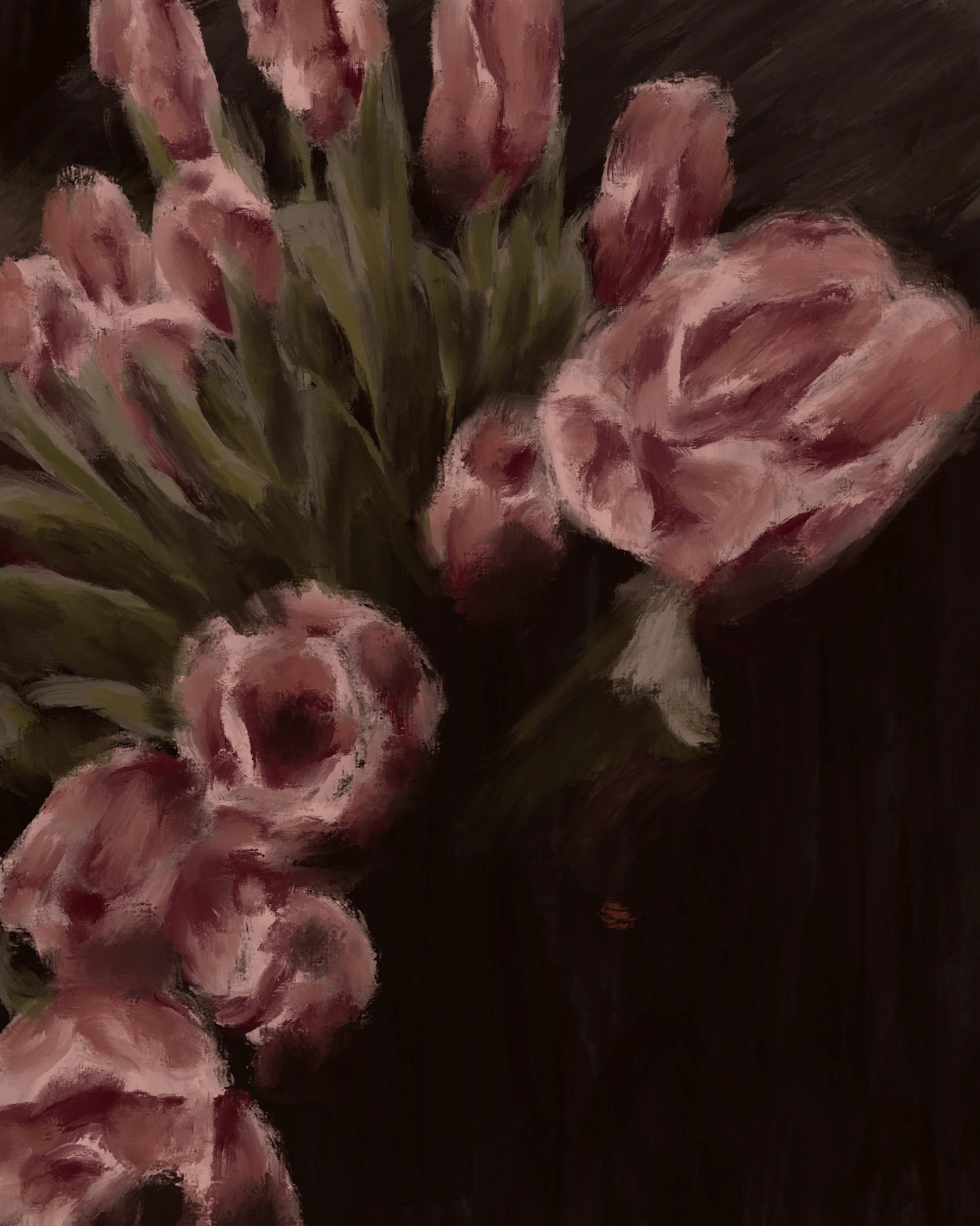 Moody Tulips