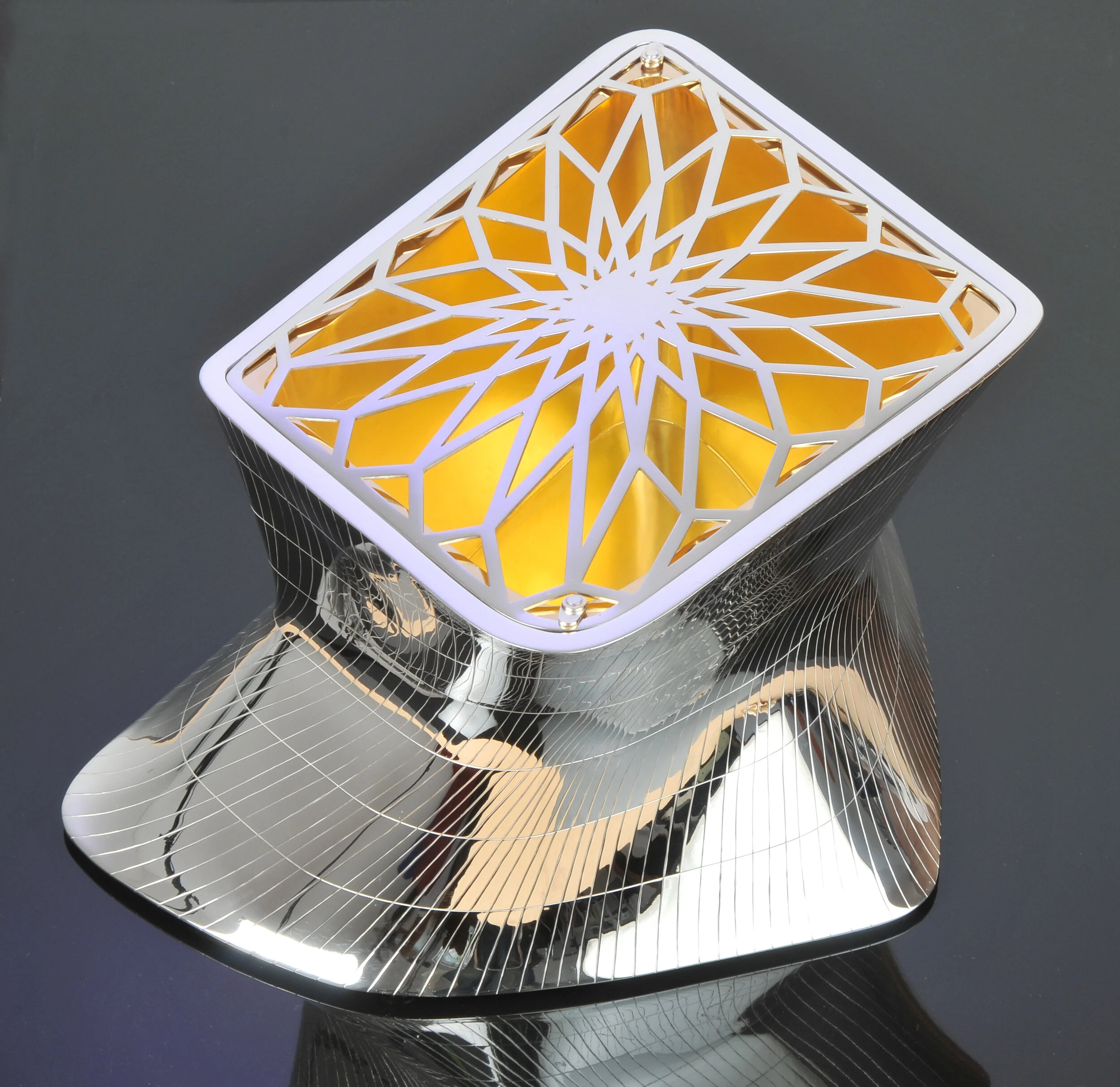 Soumaya Museum Mexico Silver and gold model