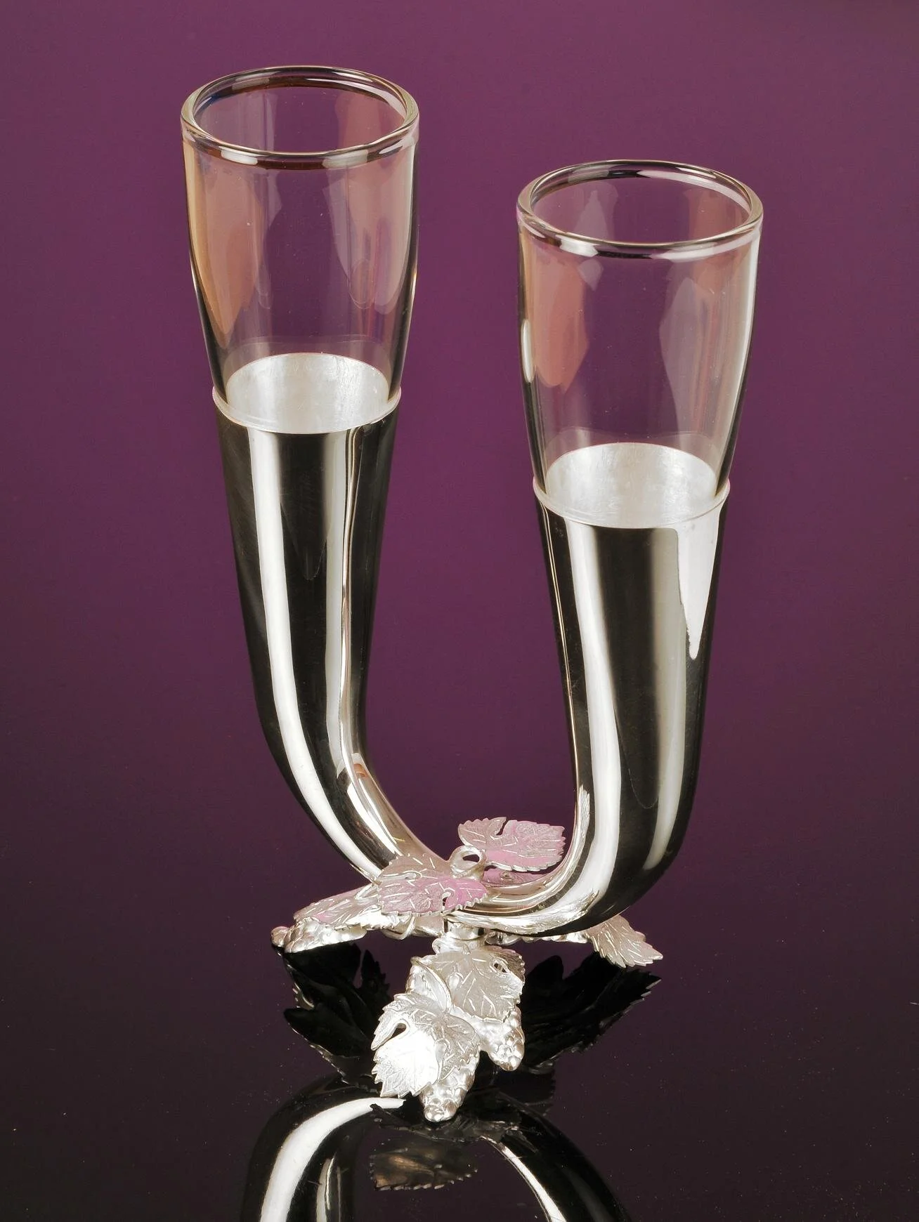 Glass and silver bud vase.JPG