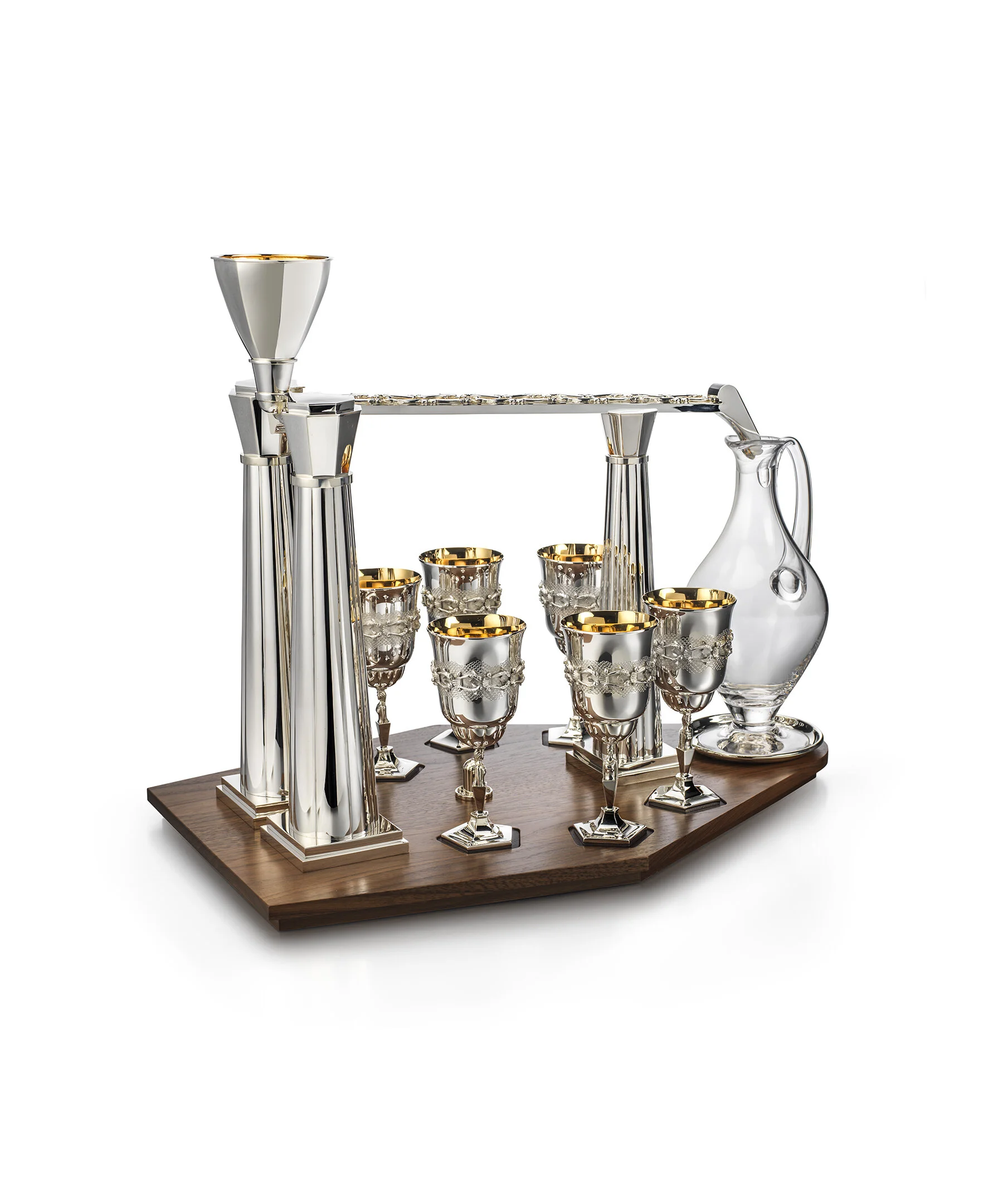 Wine aerator silver and gold