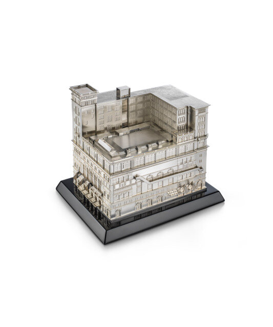 Carnegie Hall Architecture Silver Model