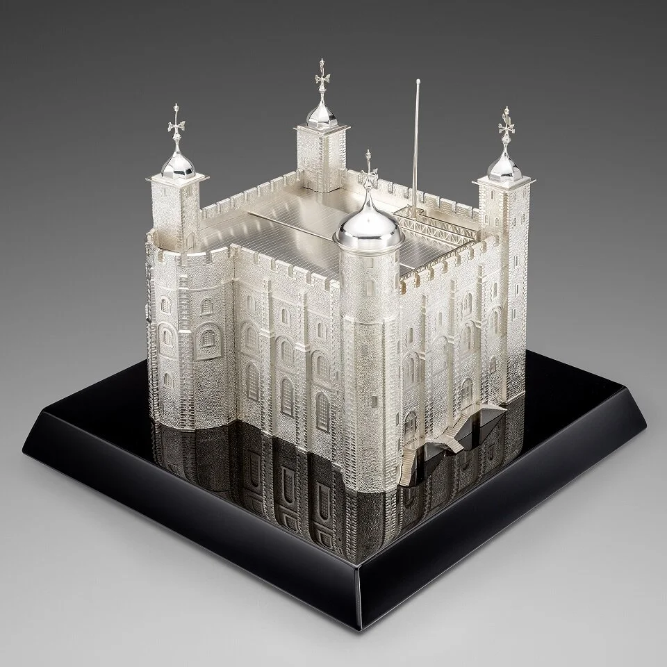 Tower of London Architecture Silver model