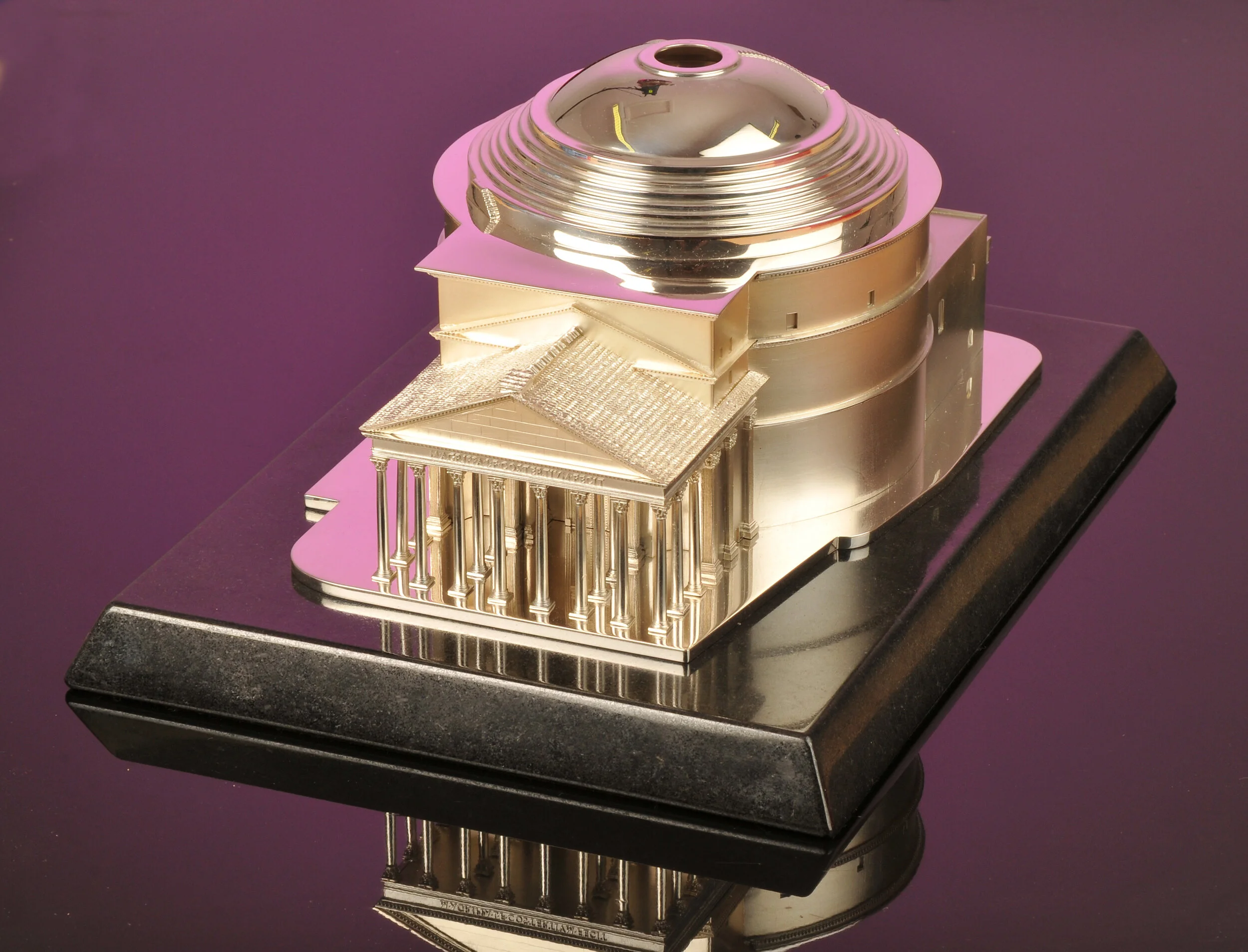 Pantheon Rome Architecture Silver Model