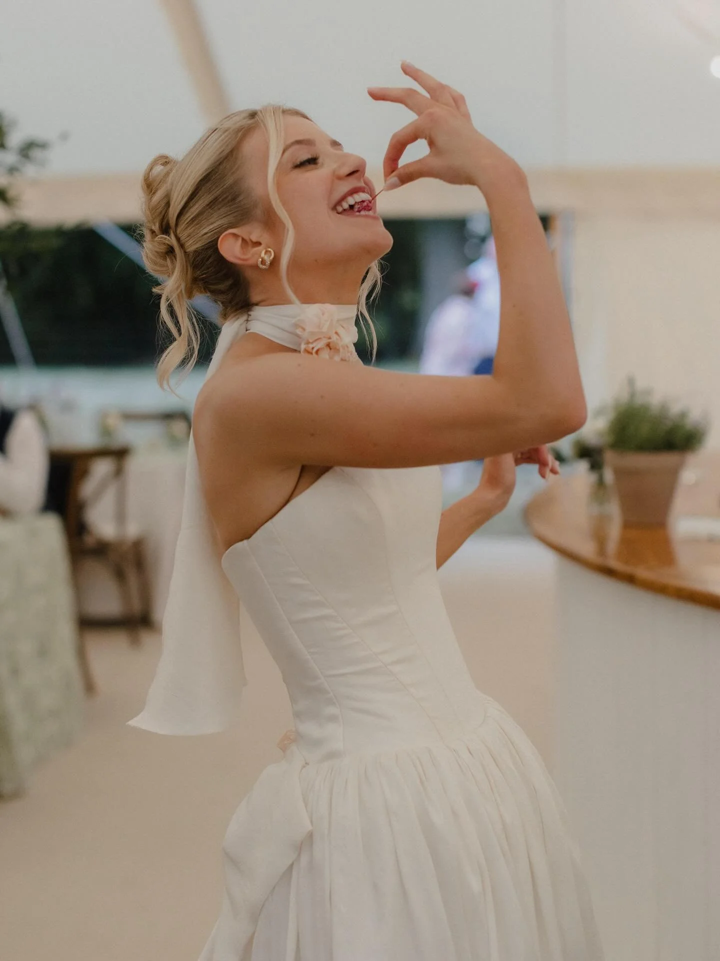To create RAINA 🤍 @raina.gh special evening look, we collaborated to reinvent her mother&rsquo;s exquisite wedding gown worn in 1991. Crafted from the finest silk, we transformed the bodice into structured and corseted strapless gown, repurposed the