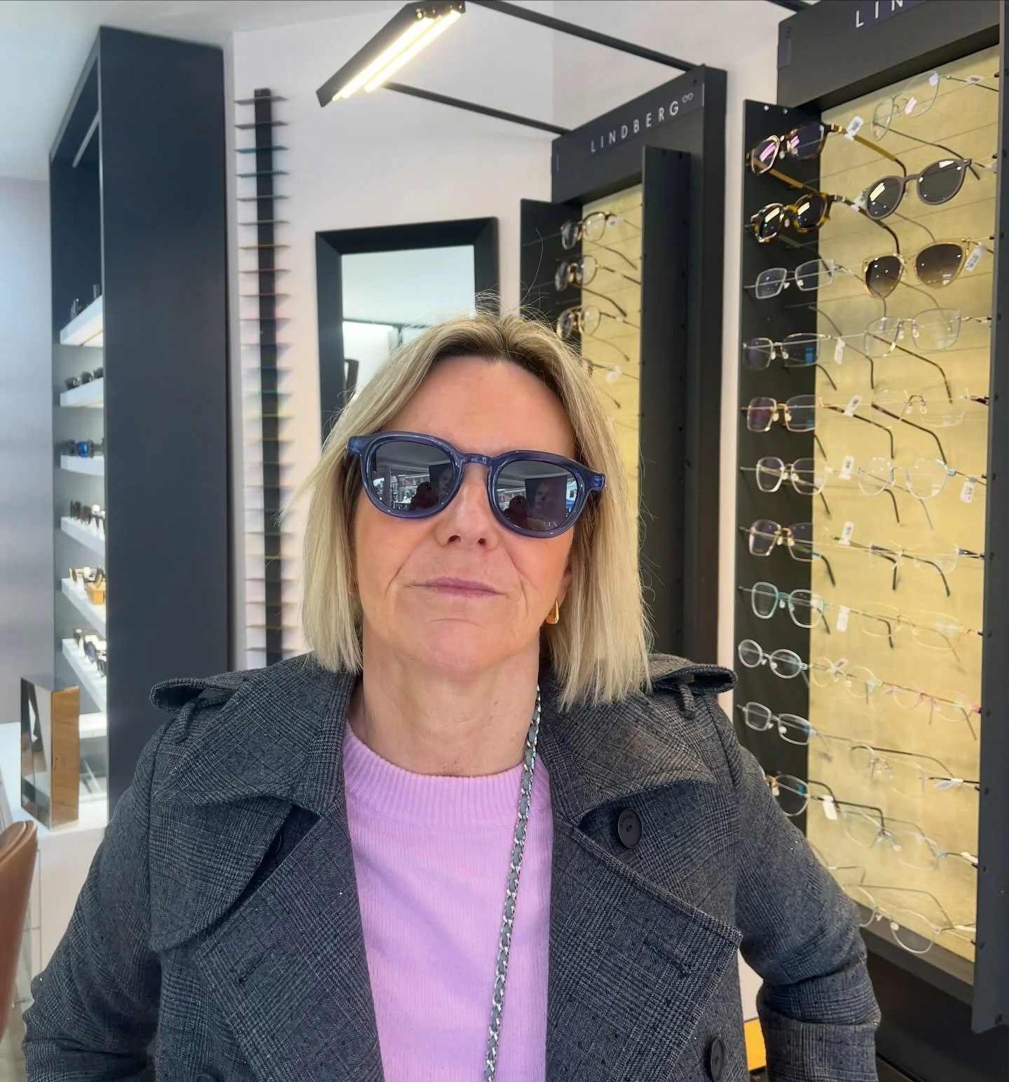 Cliona collected her new Moscot sunnies 😍 Just in time for the sunshine coming back ☀️🕶️ #blackrock #optician #moscoteyewear