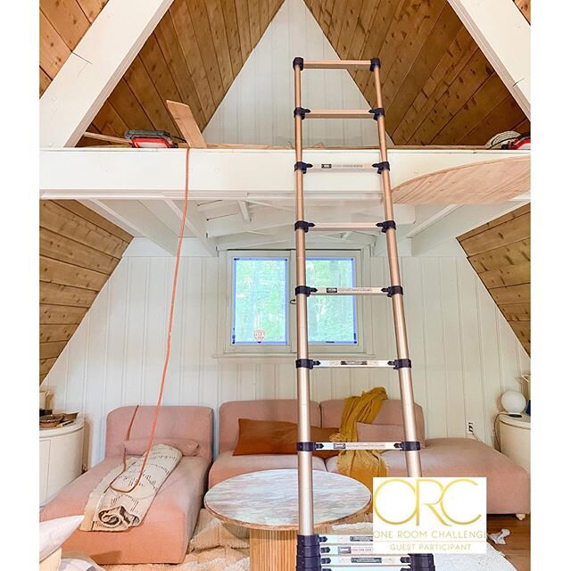 Do you see it?!? The vision?!?
It&rsquo;s getting close! We are sliding into week 8 of the @oneroomchallenge like 😅
.

I&rsquo;m going to be honest.. A-Frames are hard to design around because they are SO symmetrical and they don&rsquo;t have flat w