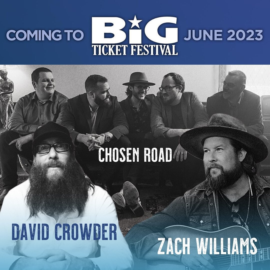 We just found out we&rsquo;re heading to @bigticketfestival in Gaylord, Michigan next month. Tickets on sale now 👏🏻👏🏻👏🏻
#christianmusicrocks #christianmusic #musicfestival