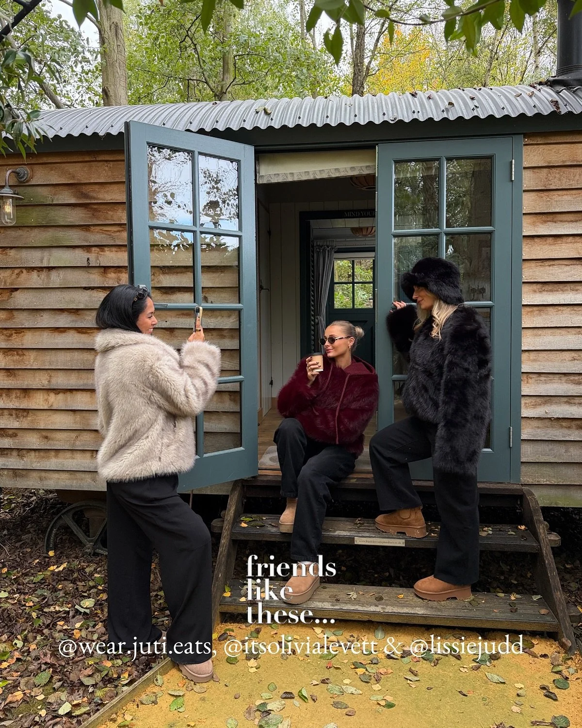 A few of our favourite shots from Olivia, Juti and Lissie&rsquo;s recent content shoot with @friendslikethese in the Cotswolds 🍁 #friendslikethese