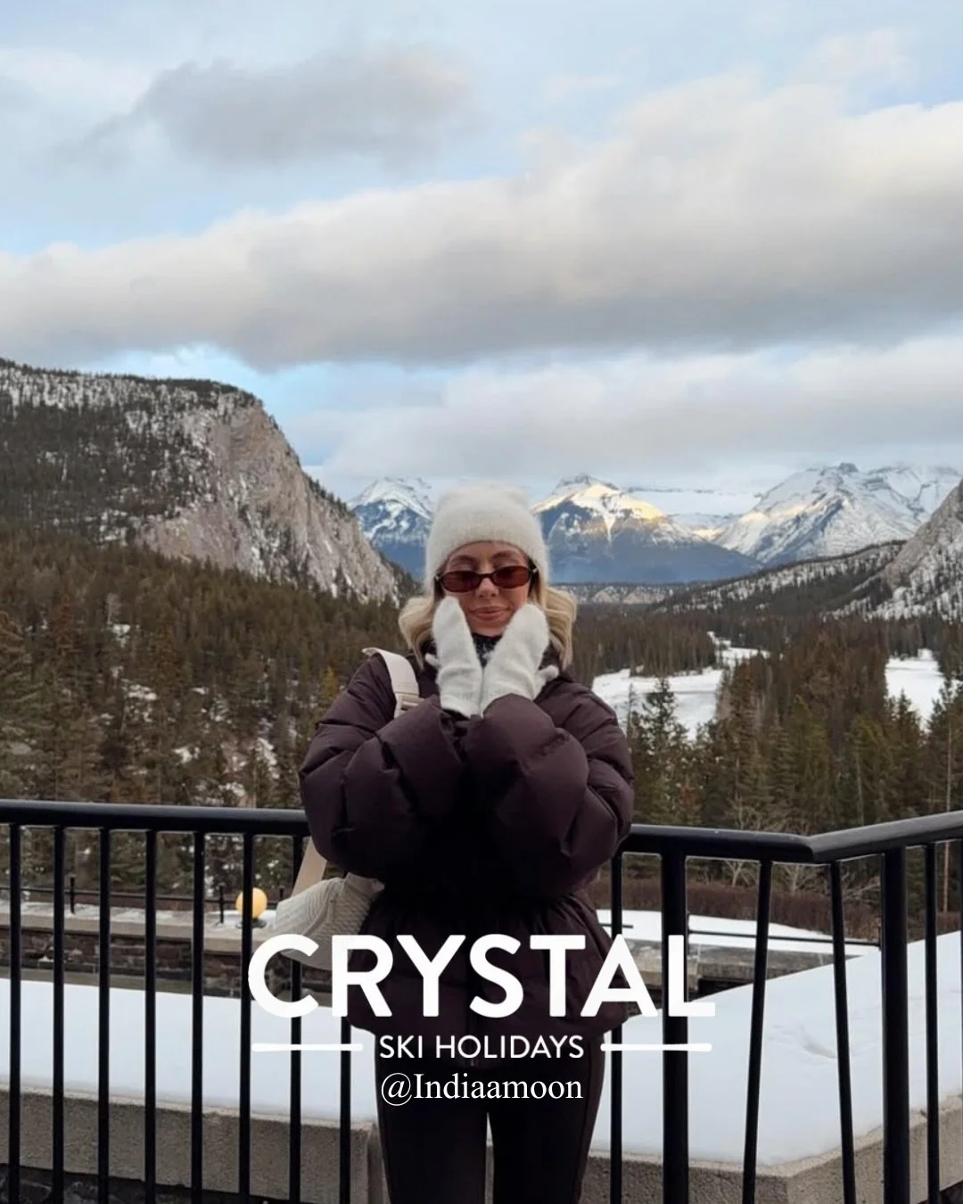 India returns to the slopes, partnering again with @crystalholidays this time for a trip to the beautiful Banff, Canada to share all this dream destination has to offer ⛷️