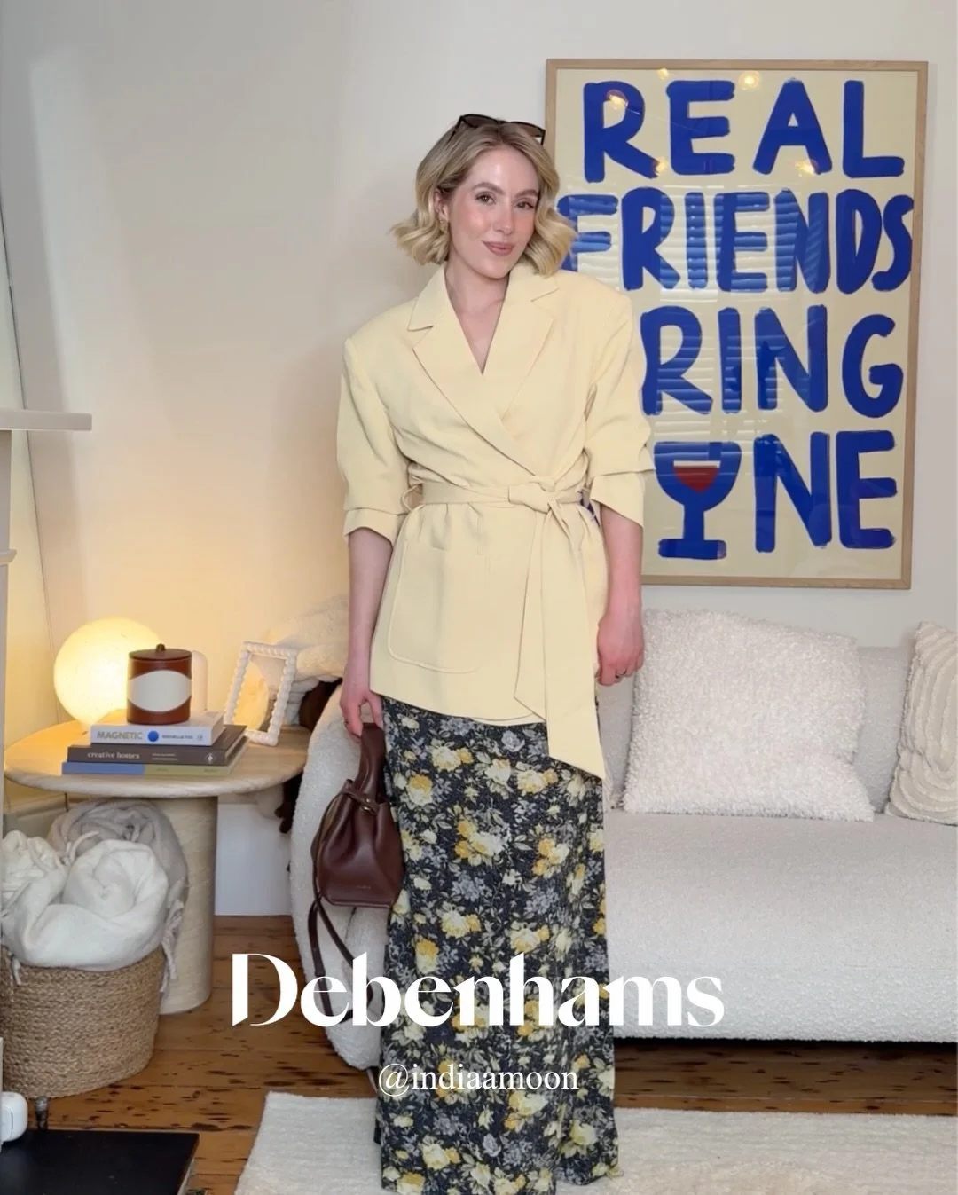 India shares her favourite dopamine picks from @ashish @debenhams collection, perfect for spring 🌸