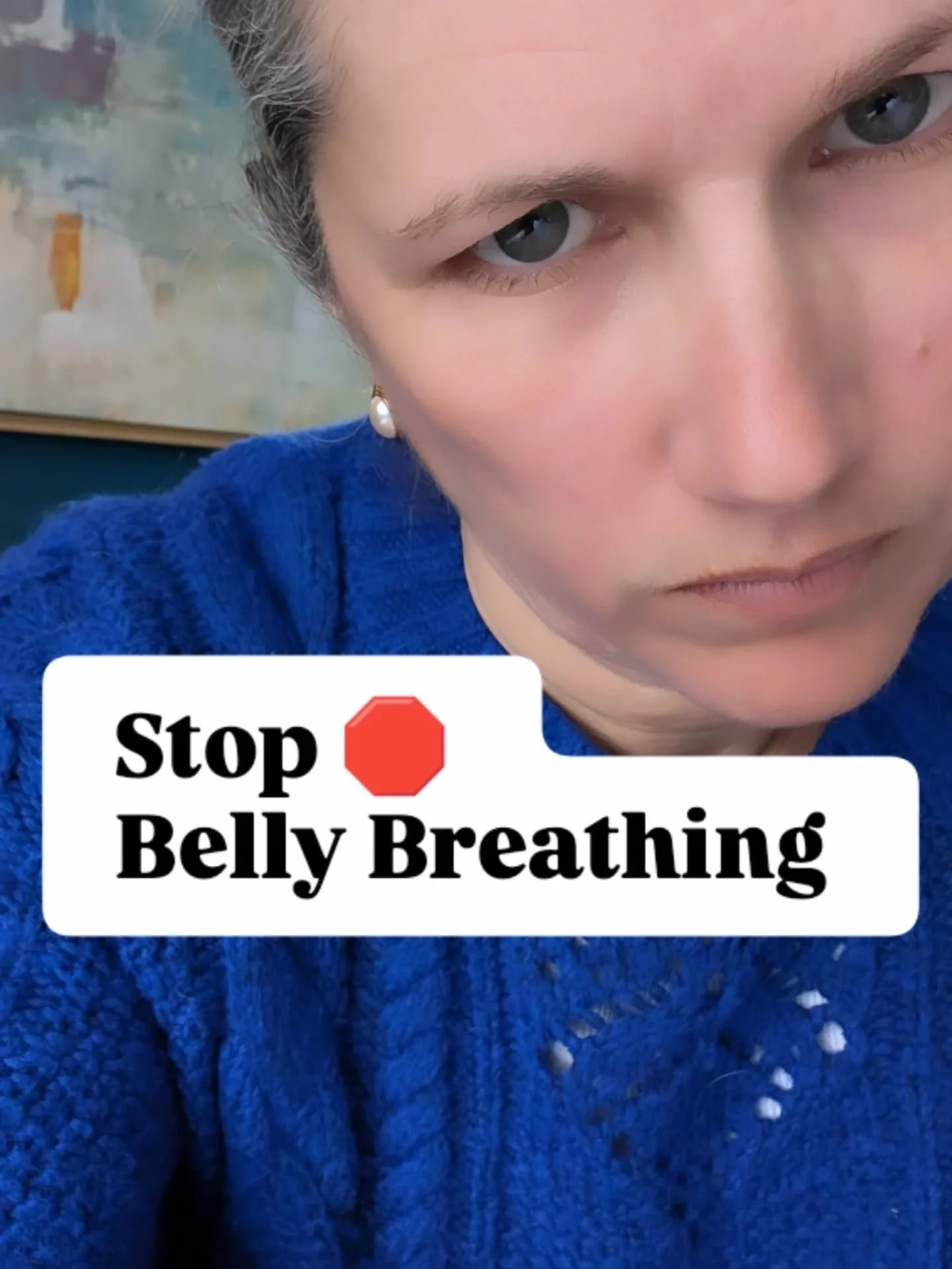 For years, people were told to "belly breathe." I'm sure at some point in my career I told people to do it too 😔 (sorry).

But the diaphragm is not a belly muscle.
It attaches all around your rib cage and spine.

When breathing becomes bel
