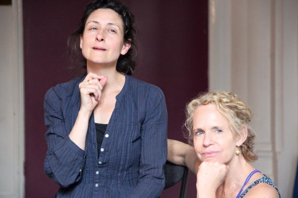Fay and me working.jpg
