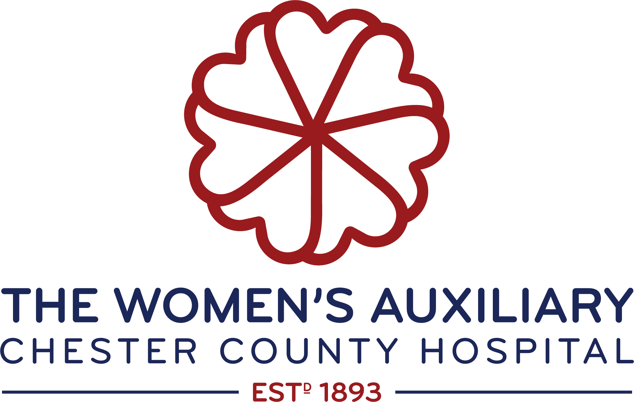 Women's Auxiliary Logo with seven hearts