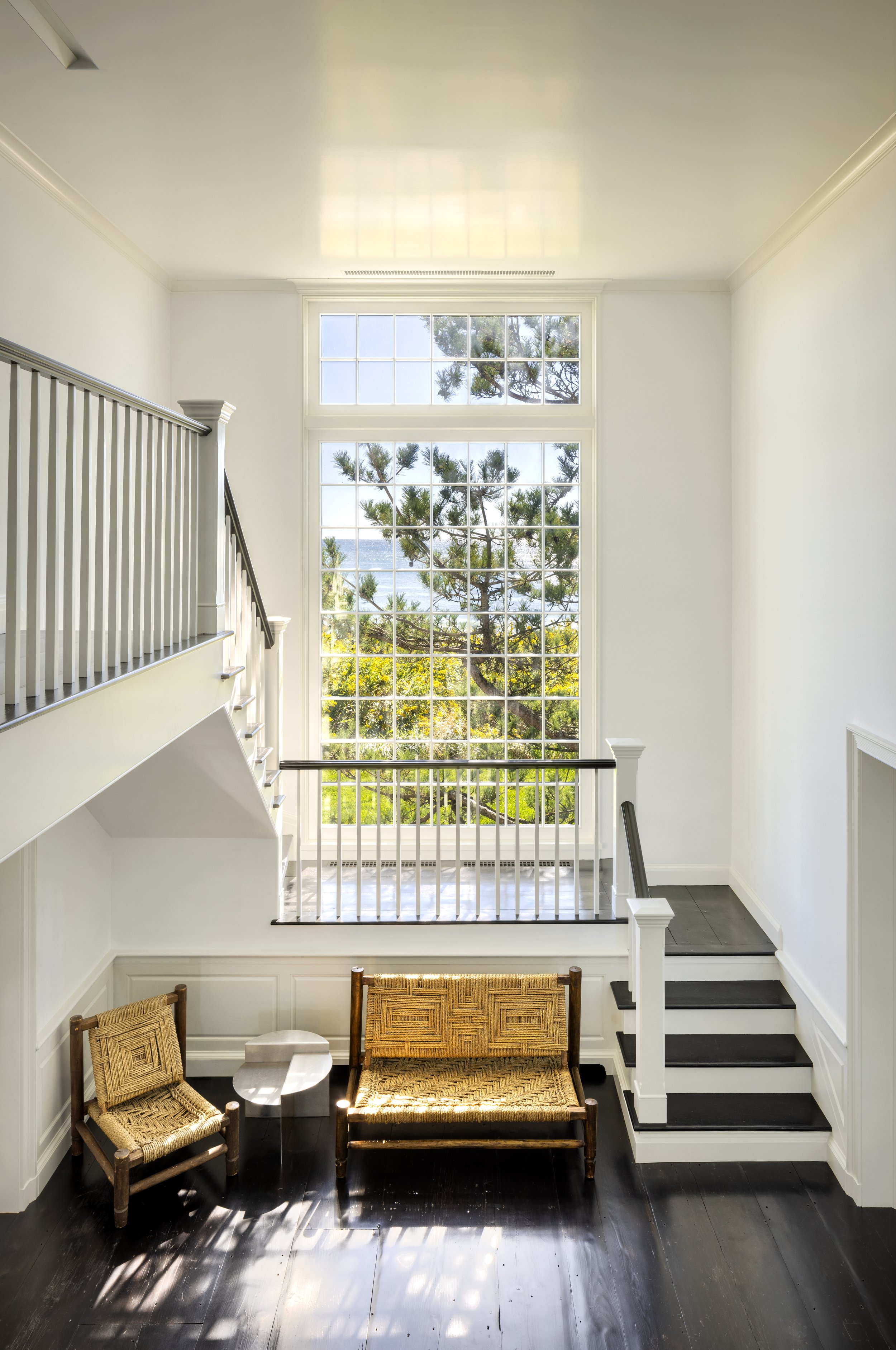 A view from the landing above