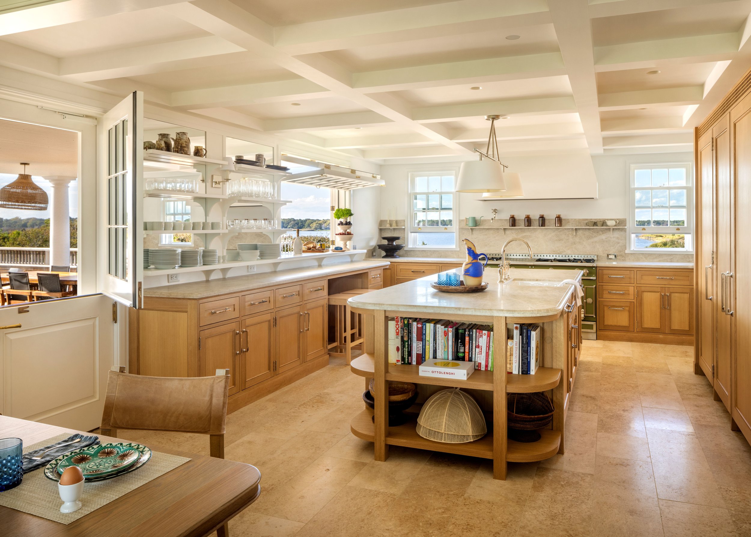 The Family Kitchen and Breakfast room has three exposures - maximizing natural sunlight, and views.