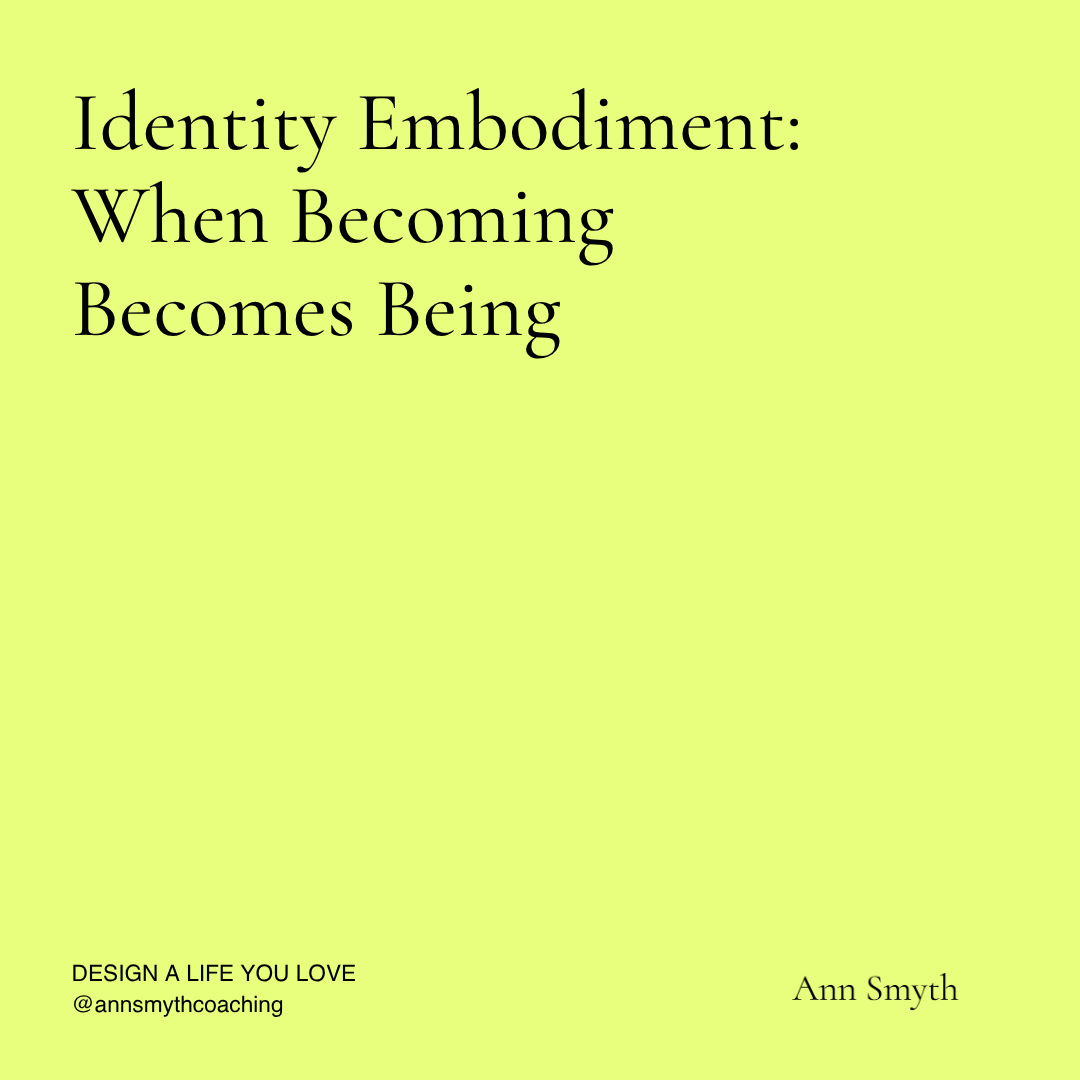 Identity Embodiment: When Becoming Becomes Being