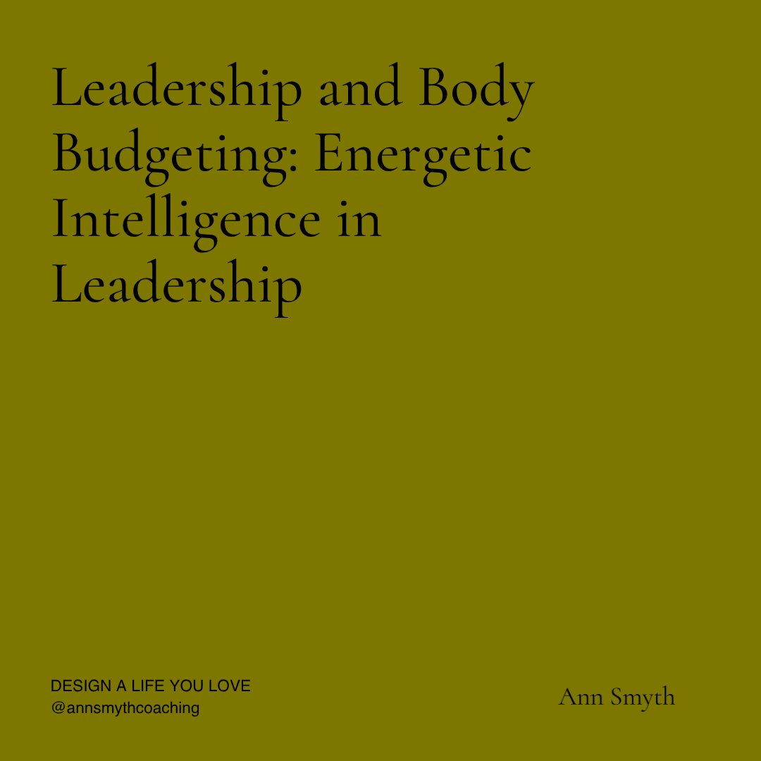 Energetic Intelligence: Leading From a Regulated Body