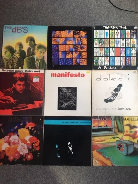 Among the collections we’ve picked up over the summer is a good  collection of excellent condition eighties rock and pop; some of the LPs  and 12” are depicted above. The collection also includes a bunch of 7”  of similar vintage.