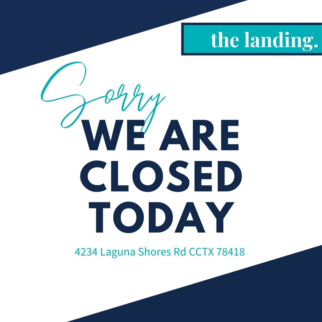 The Landing will be closed today and reopen for regular business on Friday. ⁠
⁠
We apologize for any inconveniences and can't wait to welcome you back! ❤️