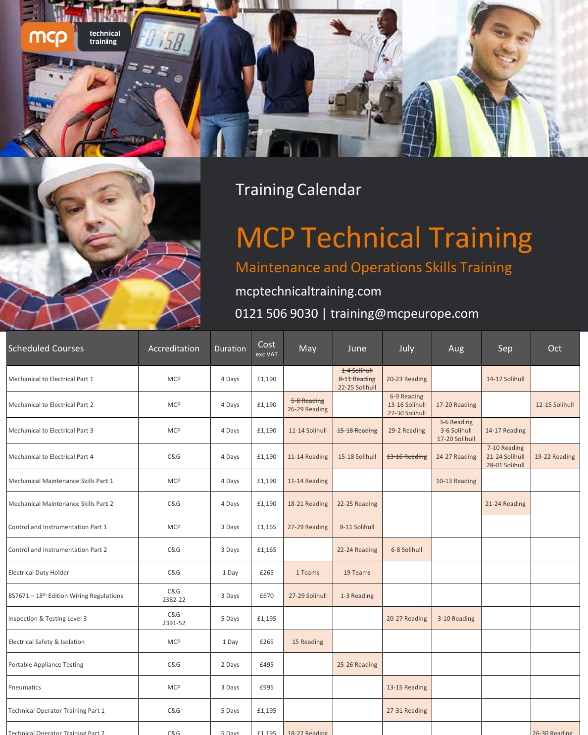 MCP TT Calendar 2026 Front