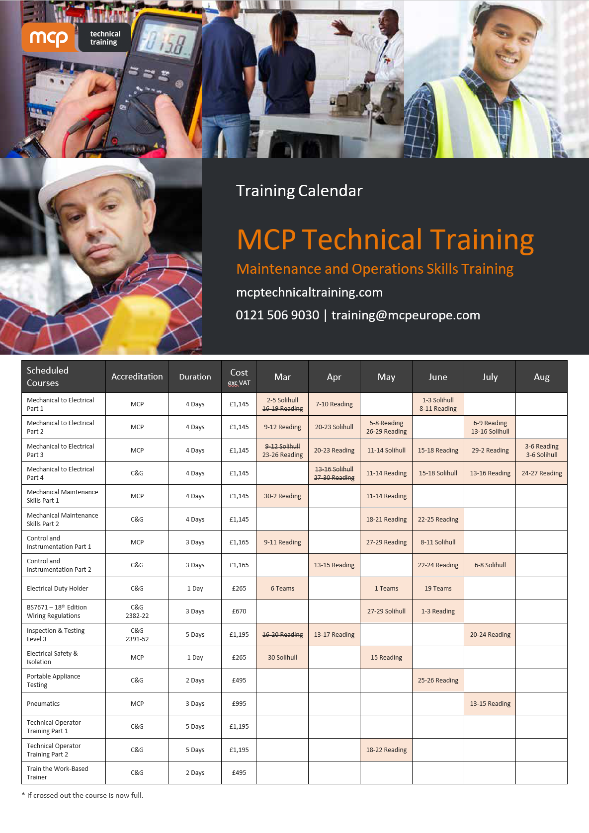 MCP TT Calendar 2026 Front