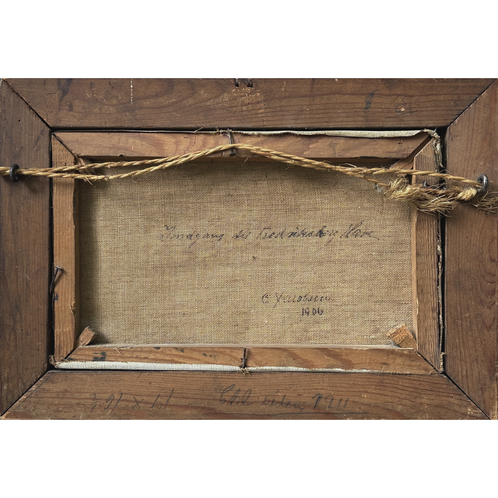 Illegible signature verso, dated 1906 canvas