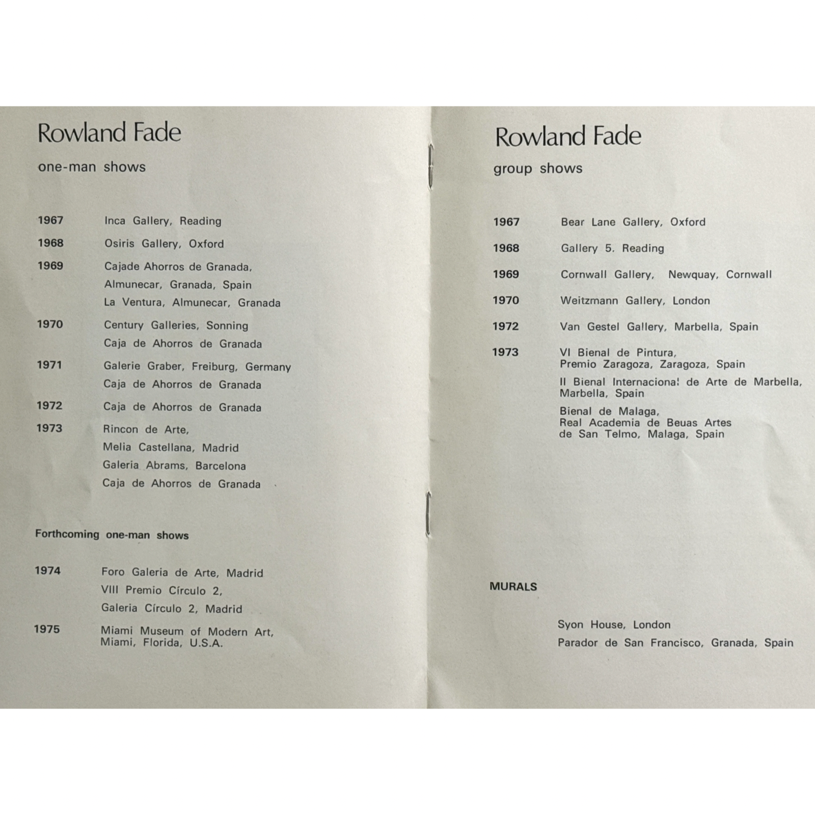 Original 1974 Catalog