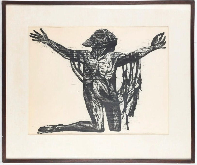 Jacob Landau Woodcut Print