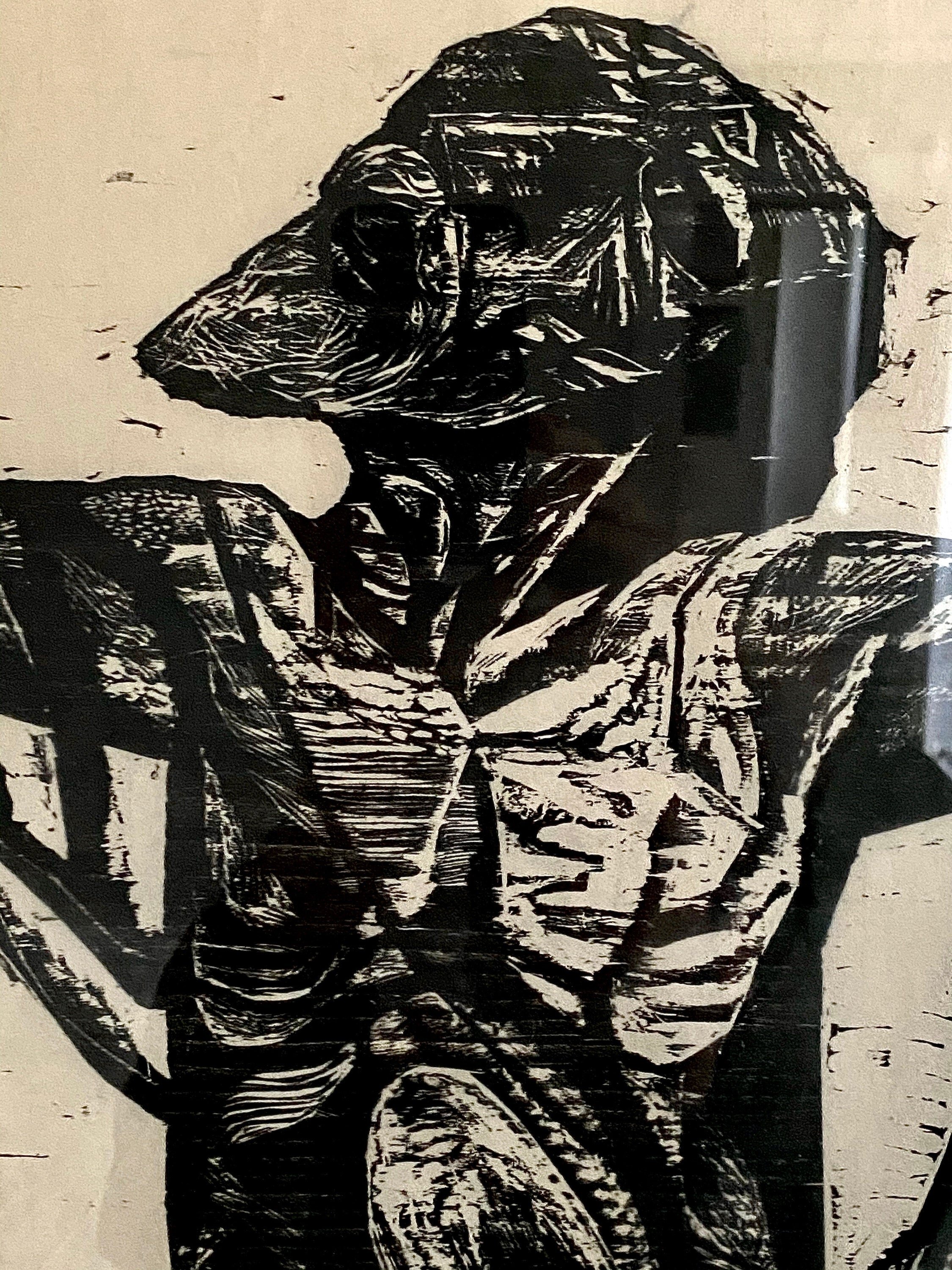 Jacob Landau Woodcut Print