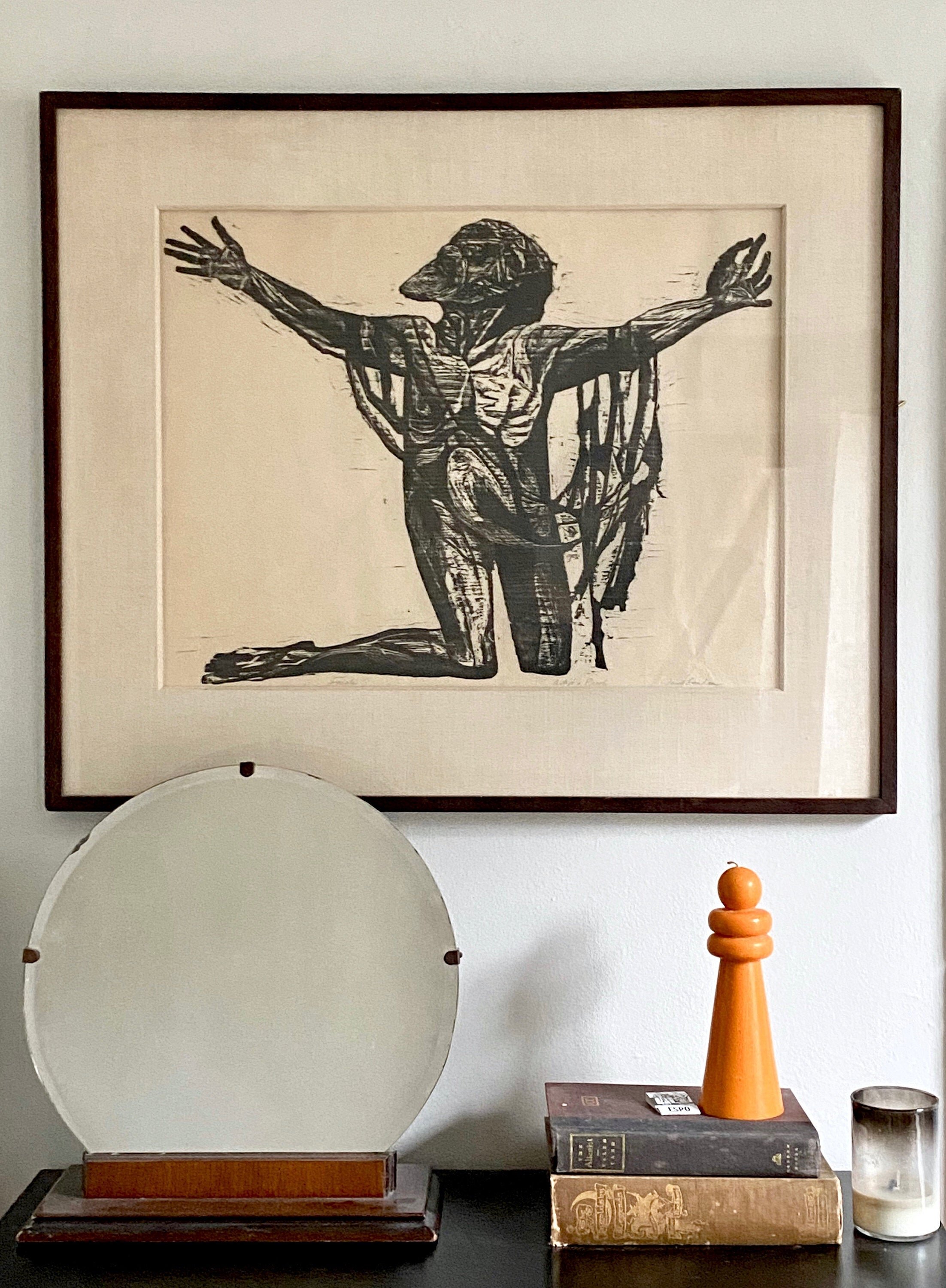 Jacob Landau Woodcut Print